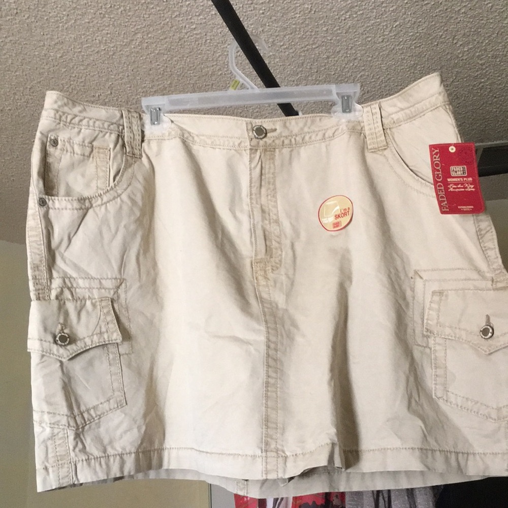 Faded Glory, 26, beige skirt NEW
